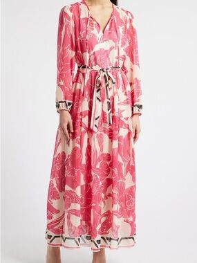 Julia Jordan • NWT Floral Print Long Sleeve Maxi Dress PTP 20”